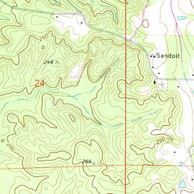United States Geological Survey Copeland, AL-MS (1974, 24000-Scale) digital map