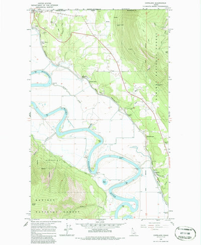 United States Geological Survey Copeland, ID (1965, 24000-Scale) digital map