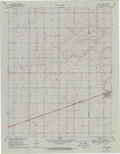 United States Geological Survey Copeland, KS (1969, 24000-Scale) digital map