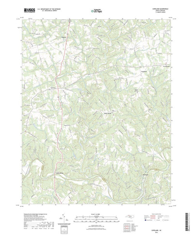 United States Geological Survey Copeland, NC (2022, 24000-Scale) digital map