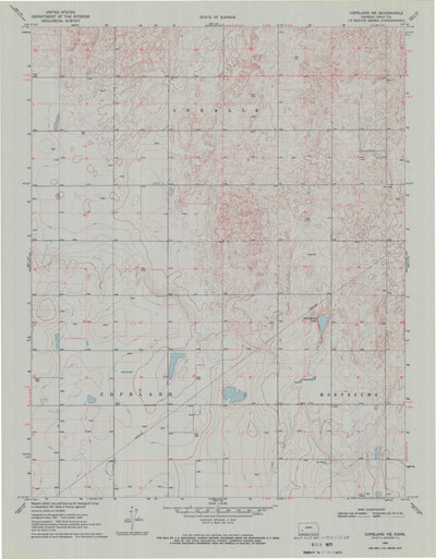 United States Geological Survey Copeland NE, KS (1969, 24000-Scale) digital map