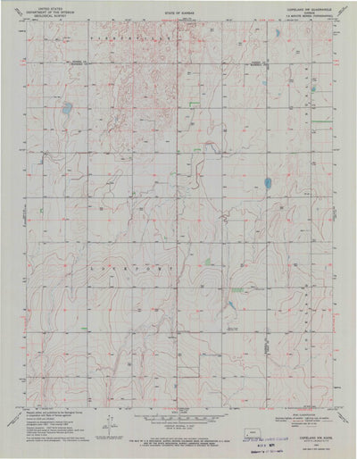 United States Geological Survey Copeland NW, KS (1969, 24000-Scale) digital map