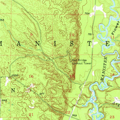 United States Geological Survey Copemish, MI (1957, 62500-Scale) digital map