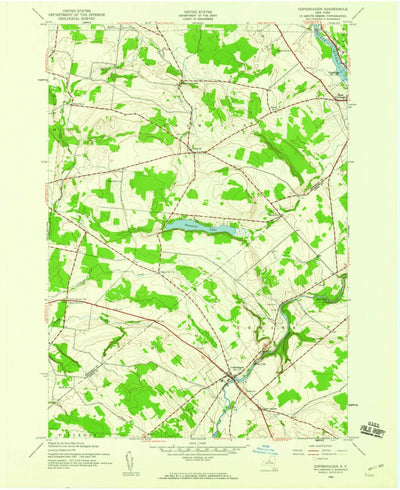 United States Geological Survey Copenhagen, NY (1942, 24000-Scale) digital map
