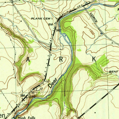 United States Geological Survey Copenhagen, NY (1943, 31680-Scale) digital map