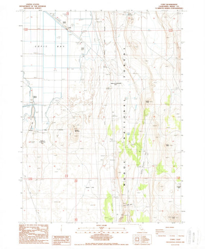 United States Geological Survey Copic, CA (1988, 24000-Scale) digital map