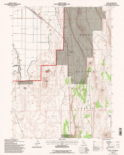 United States Geological Survey Copic, CA (1993, 24000-Scale) digital map