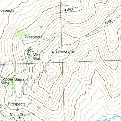 United States Geological Survey Copper Basin Knob, ID (1991, 24000-Scale) digital map