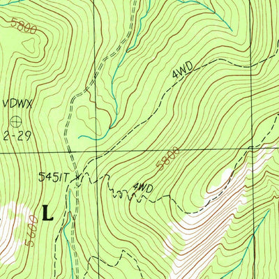 United States Geological Survey Copper Butte, WA (1985, 24000-Scale) digital map