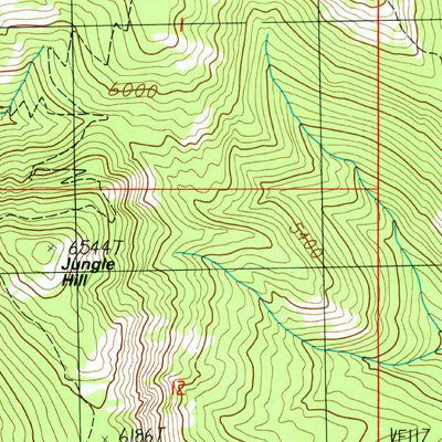 United States Geological Survey Copper Butte, WA (1985, 24000-Scale) digital map