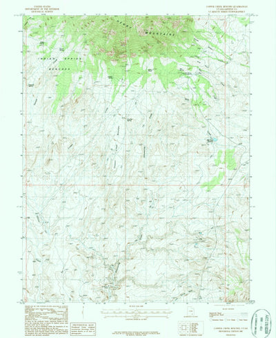 United States Geological Survey Copper Creek Benches, UT (1987, 24000-Scale) digital map