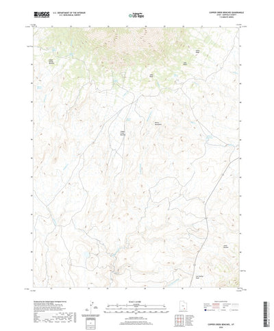 United States Geological Survey Copper Creek Benches, UT (2020, 24000-Scale) digital map