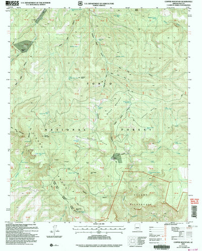 United States Geological Survey Copper Mountain, AZ (2004, 24000-Scale) digital map