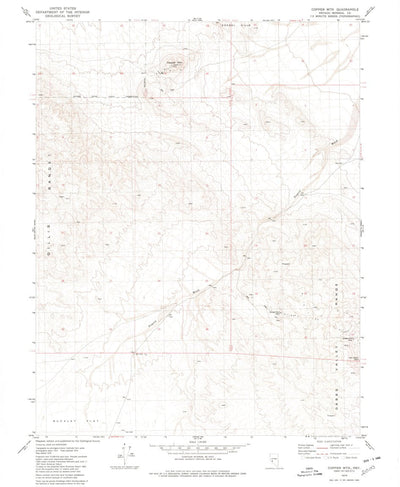 United States Geological Survey Copper Mountain, NV (1979, 24000-Scale) digital map