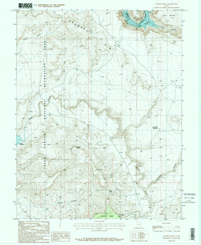 United States Geological Survey Copper Point, UT (1987, 24000-Scale) digital map