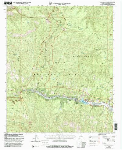 United States Geological Survey Copperas Peak, NM (1999, 24000-Scale) digital map