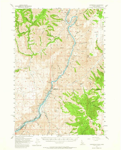 United States Geological Survey Copperfield, OR-ID (1957, 62500-Scale) digital map