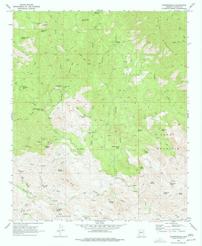 United States Geological Survey Copperopolis, AZ (1969, 24000-Scale) digital map