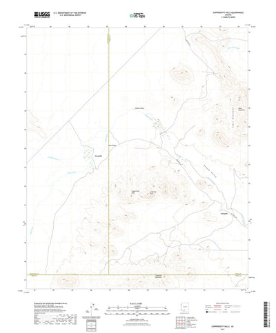 United States Geological Survey Copperosity Hills, AZ (2021, 24000-Scale) digital map