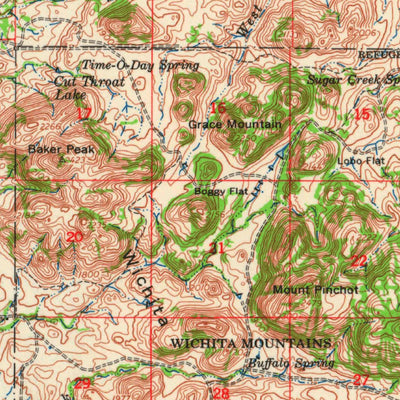 United States Geological Survey Copperton, OK (1956, 62500-Scale) digital map