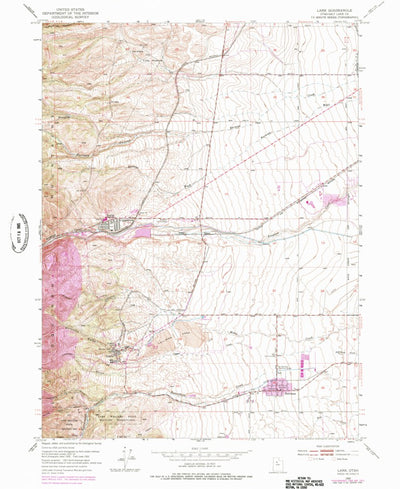 United States Geological Survey Copperton, UT (1952, 24000-Scale) digital map