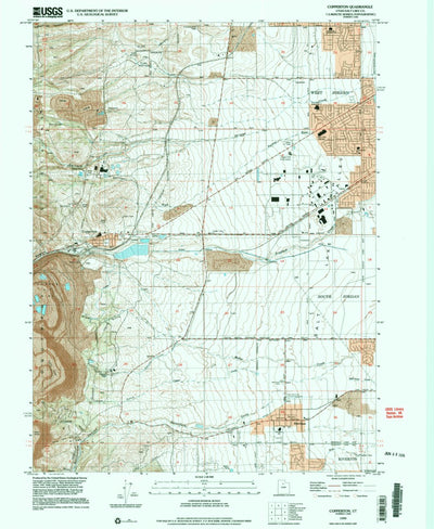 United States Geological Survey Copperton, UT (1999, 24000-Scale) digital map