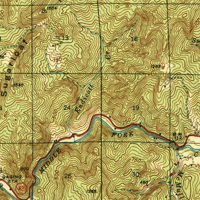 United States Geological Survey Coquille, OR (1945, 62500-Scale) digital map