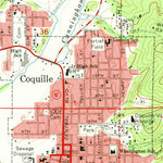 United States Geological Survey Coquille, OR (1971, 24000-Scale) digital map