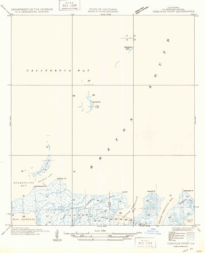 United States Geological Survey Coquille Point, LA (1949, 31680-Scale) digital map