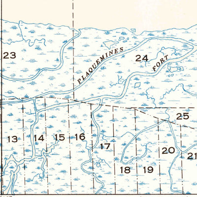 United States Geological Survey Coquille Point, LA (1949, 31680-Scale) digital map