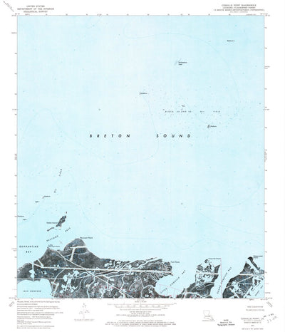 United States Geological Survey Coquille Point, LA (1971, 24000-Scale) digital map