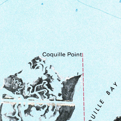 United States Geological Survey Coquille Point, LA (1971, 24000-Scale) digital map