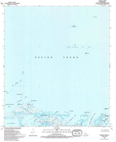 United States Geological Survey Coquille Point, LA (1993, 24000-Scale) digital map