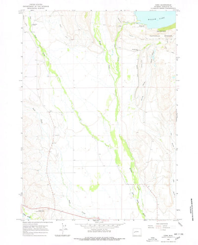 United States Geological Survey Cora, WY (1964, 24000-Scale) digital map