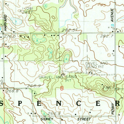 United States Geological Survey Coral, MI (1985, 24000-Scale) digital map