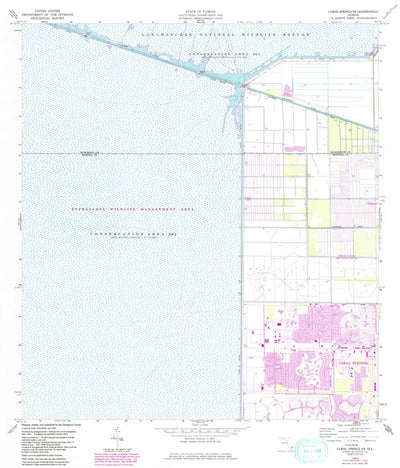 United States Geological Survey Coral Springs NE, FL (1963, 24000-Scale) digital map