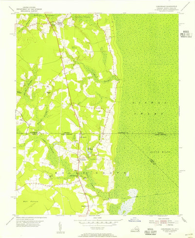 United States Geological Survey Corapeake, NC-VA (1954, 24000-Scale) digital map