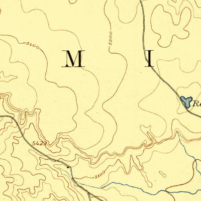 United States Geological Survey Corazon, NM (1892, 125000-Scale) digital map