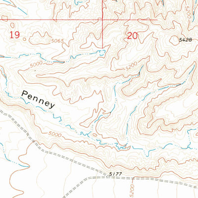 United States Geological Survey Corbett Dam, WY (1966, 24000-Scale) digital map