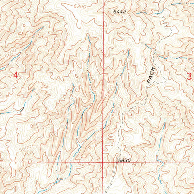 United States Geological Survey Corbett Dam, WY (1966, 24000-Scale) digital map