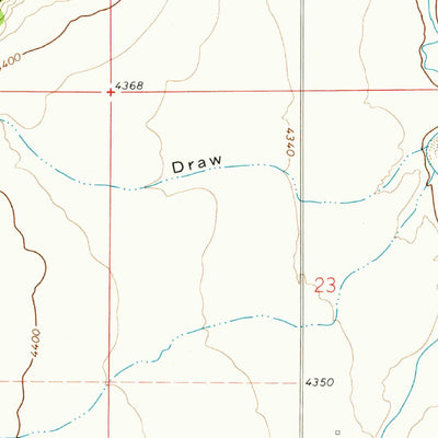 United States Geological Survey Corbin Canyon, CO (1972, 24000-Scale) digital map