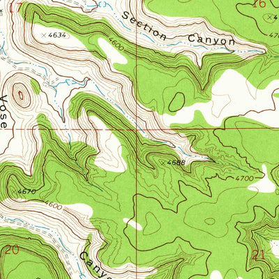 United States Geological Survey Corbin Canyon, CO (1972, 24000-Scale) digital map