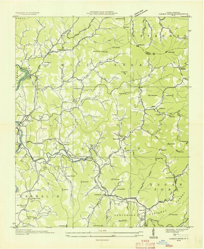 United States Geological Survey Corbin Knob, NC (1935, 24000-Scale) digital map