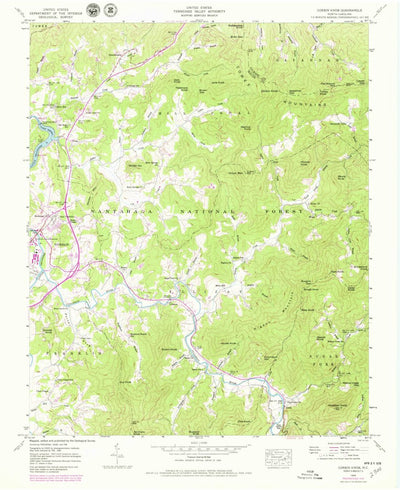 United States Geological Survey Corbin Knob, NC (1946, 24000-Scale) digital map