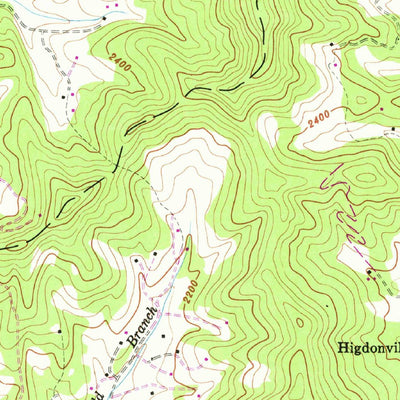 United States Geological Survey Corbin Knob, NC (1946, 24000-Scale) digital map