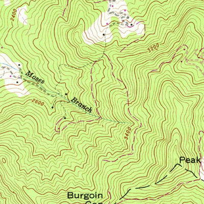 United States Geological Survey Corbin Knob, NC (1946, 24000-Scale) digital map