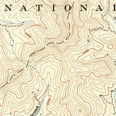 United States Geological Survey Corbin Knob, NC (1947, 24000-Scale) digital map