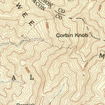 United States Geological Survey Corbin Knob, NC (1947, 24000-Scale) digital map