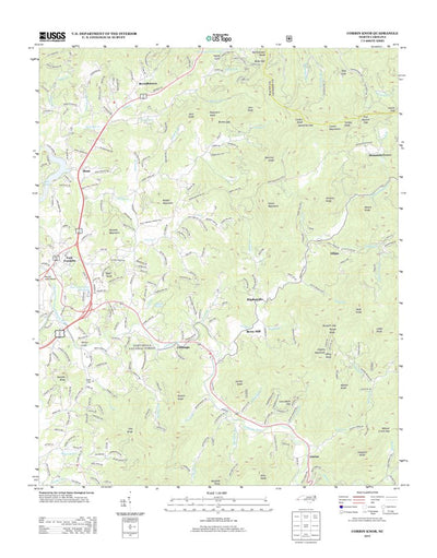 United States Geological Survey Corbin Knob, NC (2013, 24000-Scale) digital map