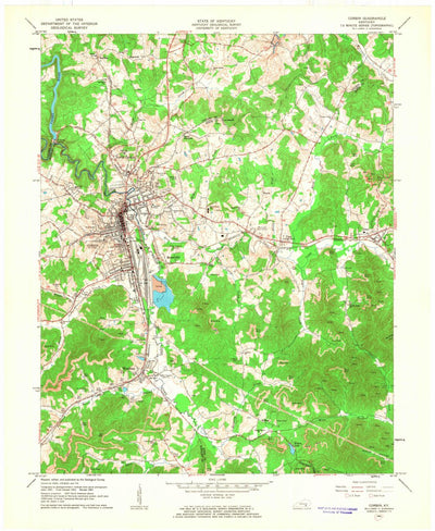 United States Geological Survey Corbin, KY (1961, 24000-Scale) digital map